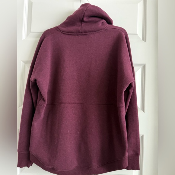 ATHLETA Purple Cowl Neck Sweatshirt with Relaxed Fit - Picture 5 of 6